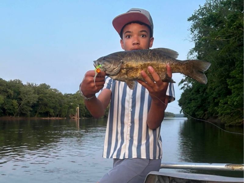 Smallmouth bass fishing