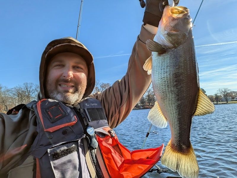 Winter bass fishing