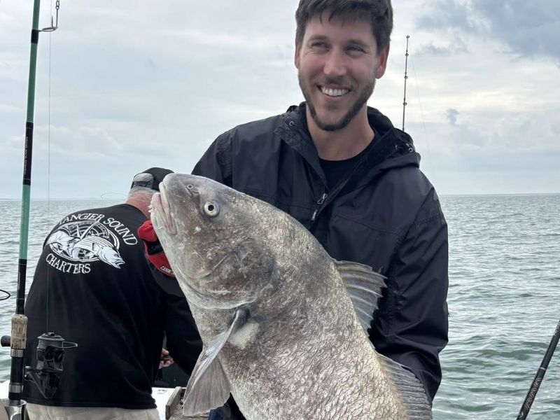 Black drum fishing Chesapeake Bay