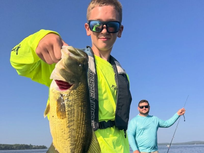 Largemouth bass fishing chesapeake bay