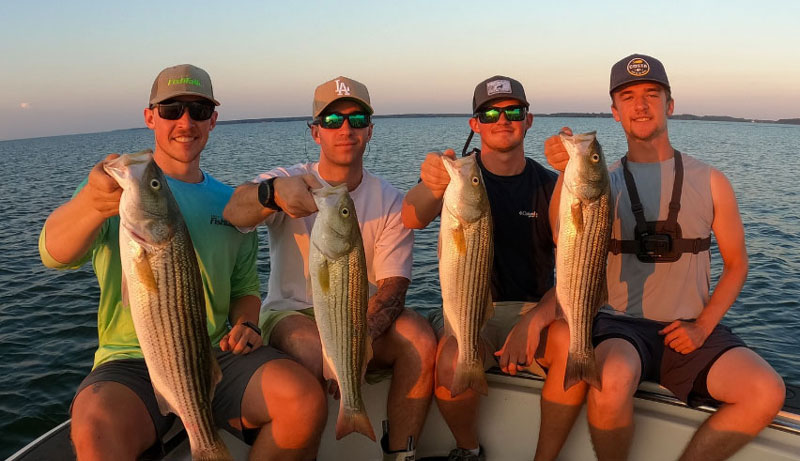 group of anglers who caught fish