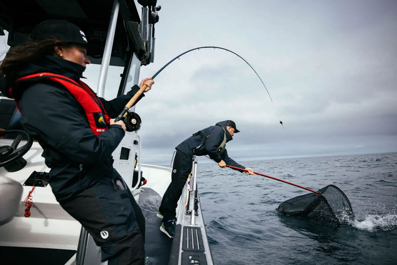 fishing in a mustang inflatable